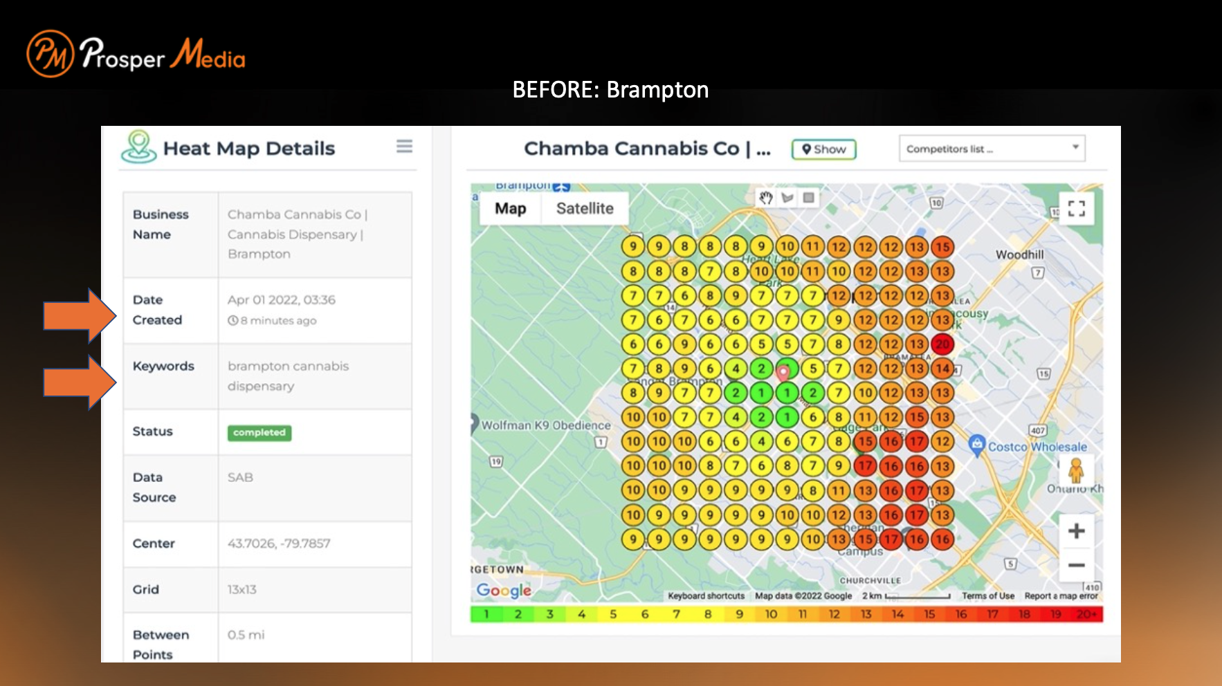 before heat map for chamba cannabis co