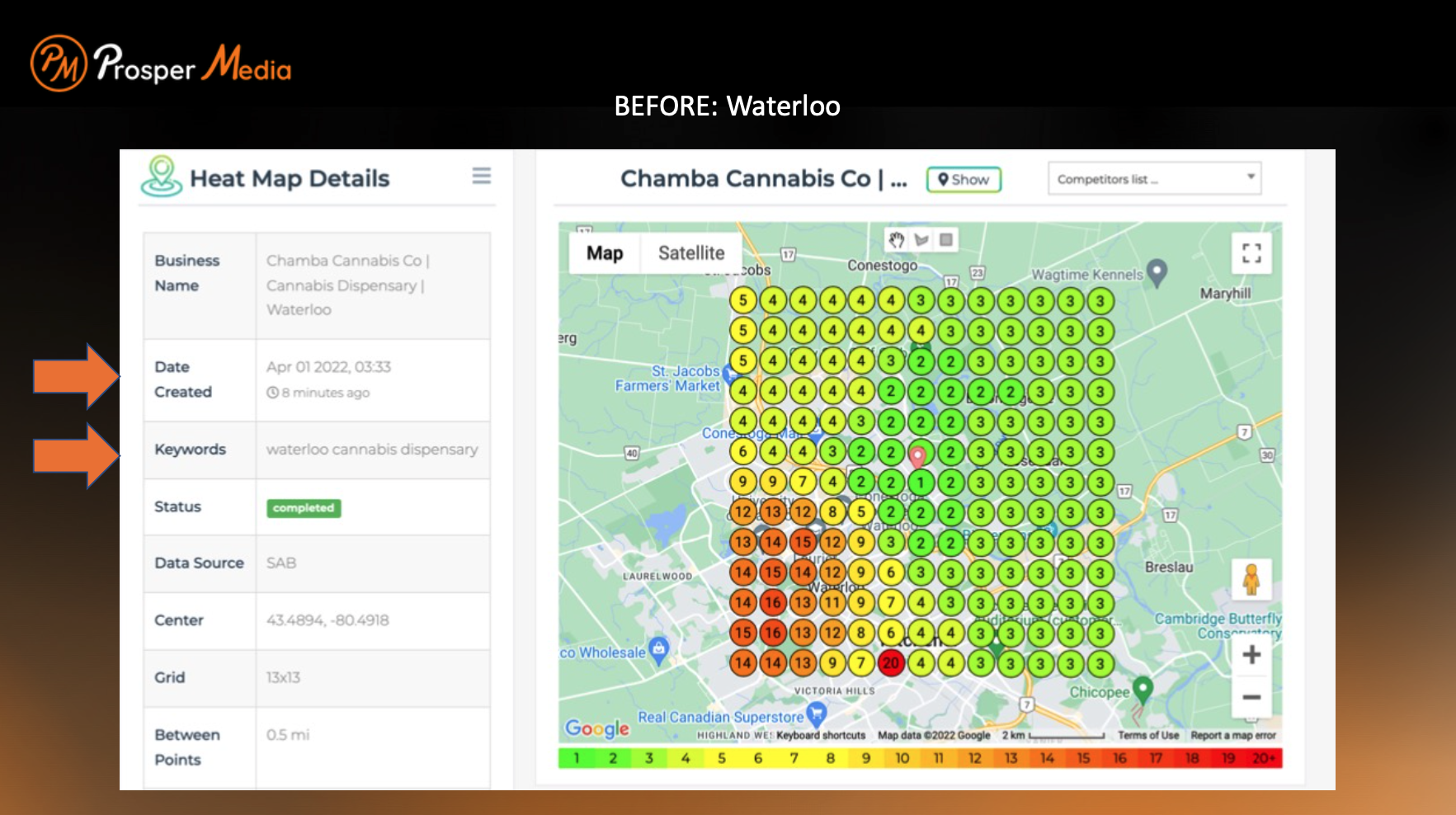 waterloo before heatmap