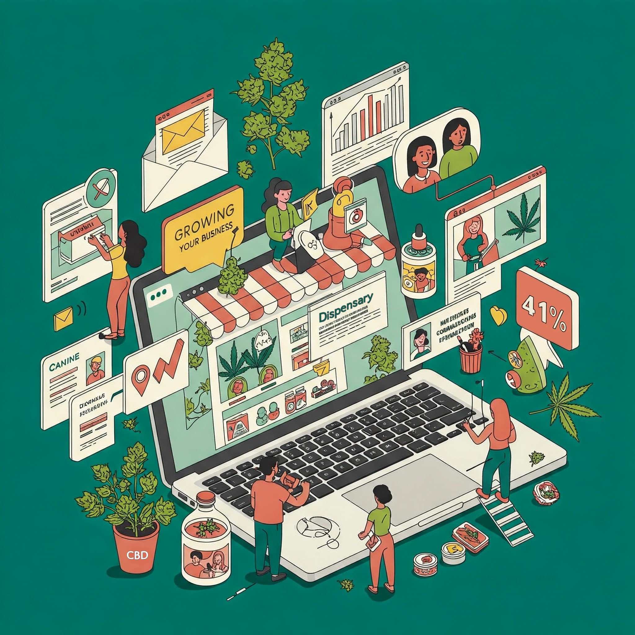 Growing Your Green Business: Digital Marketing Strategies for Cannabis Dispensaries & Online CBD Shops